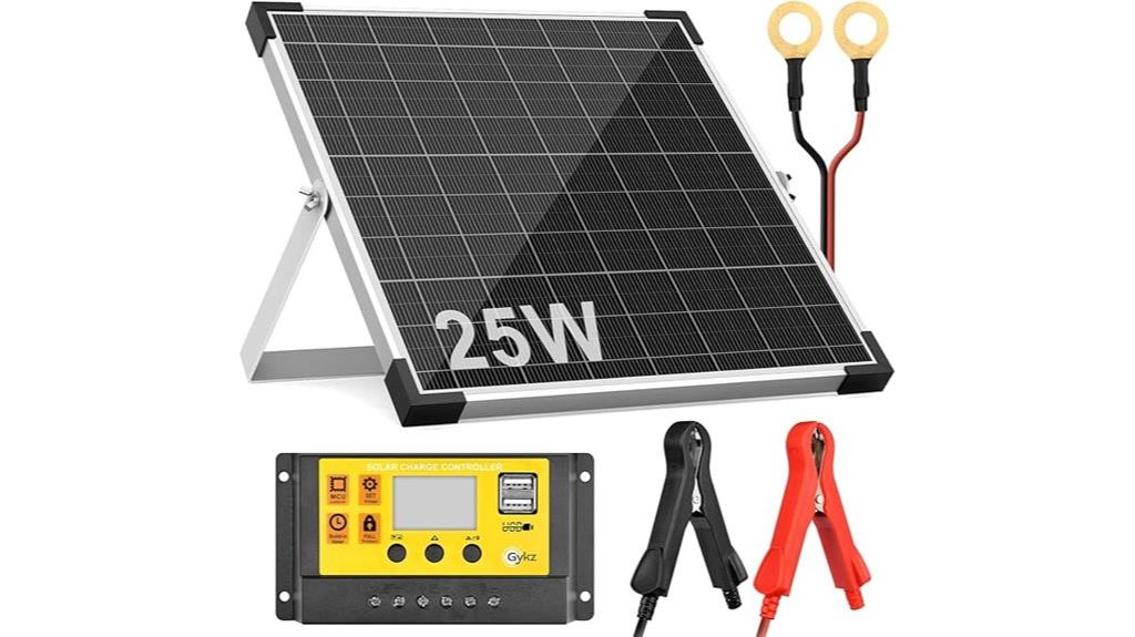 25w monocrystalline solar charger