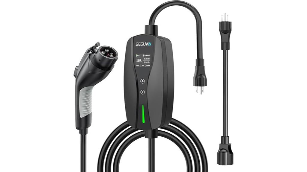 adjustable 16amp ev charger