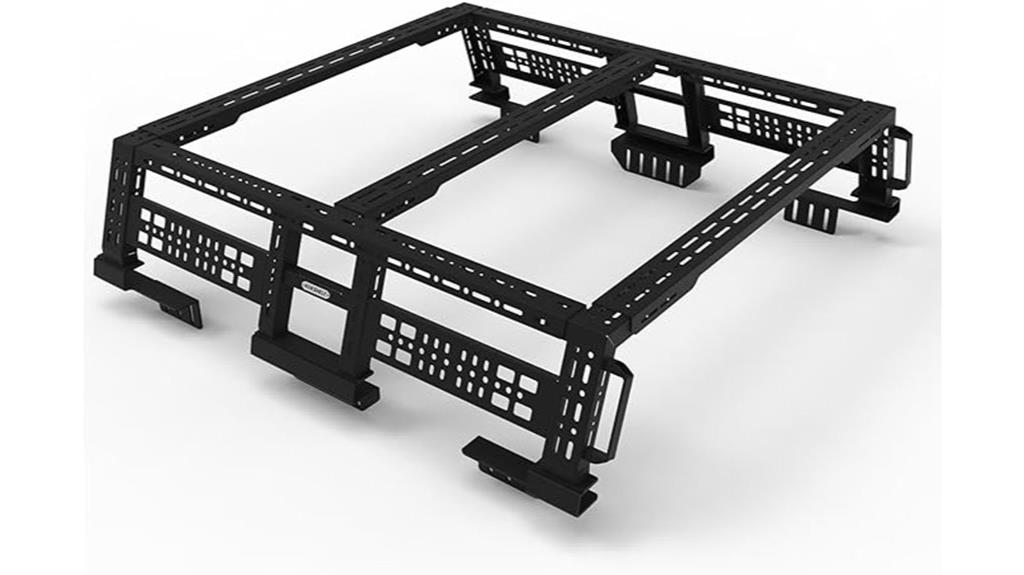 adjustable truck bed rack