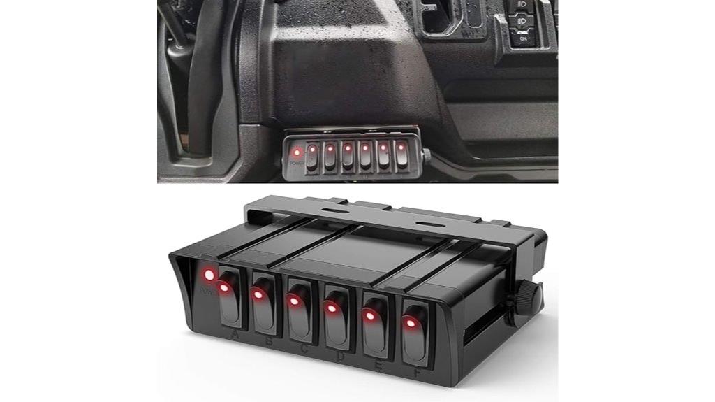 automotive rocker switch panel