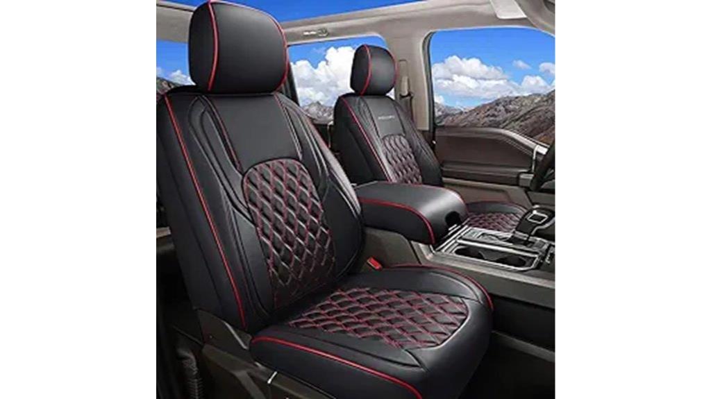 black and red seat covers