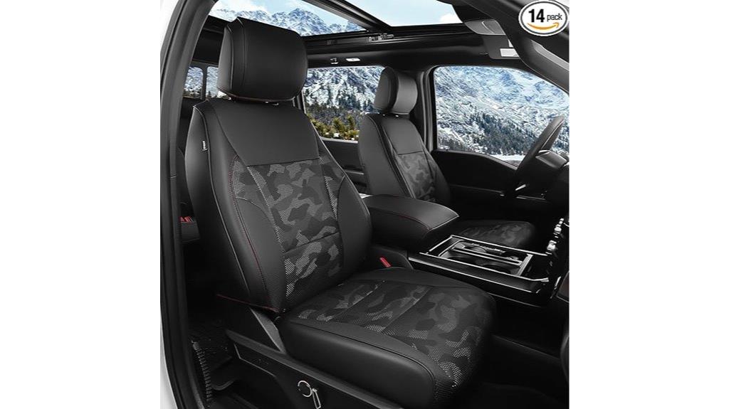 black camo seat covers