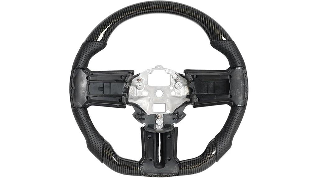 black carbon fiber steering