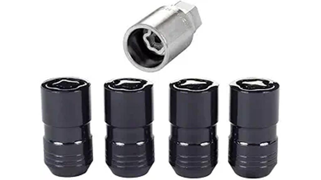 black cone seat wheel locks
