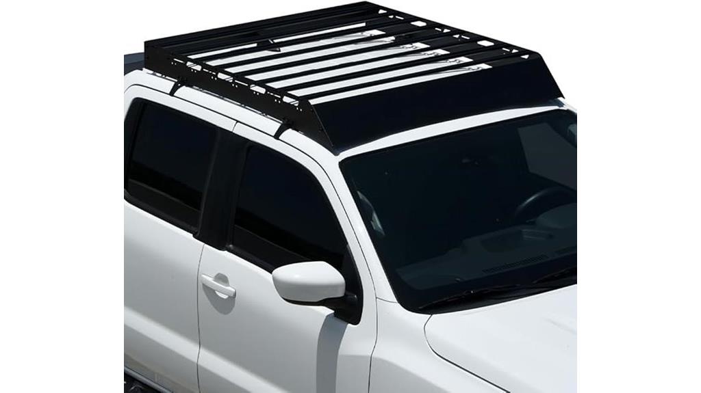black roof rack basket