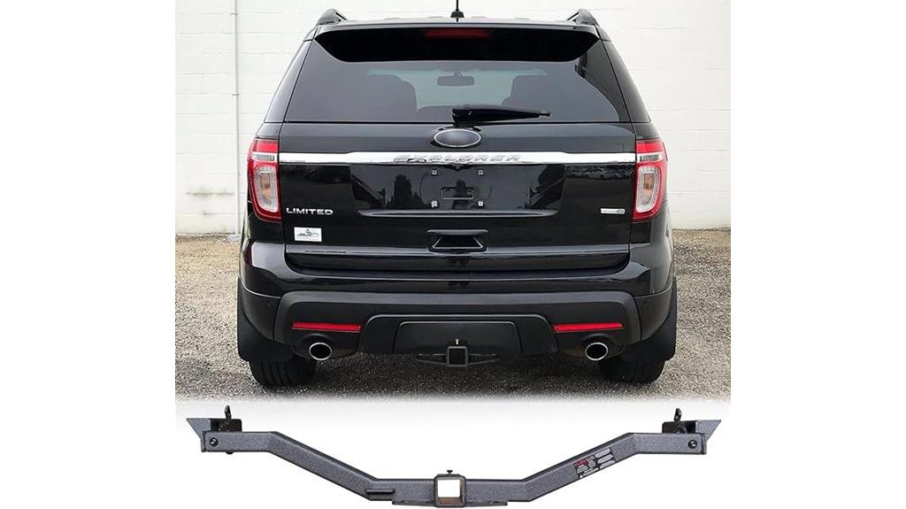 black steel trailer hitch