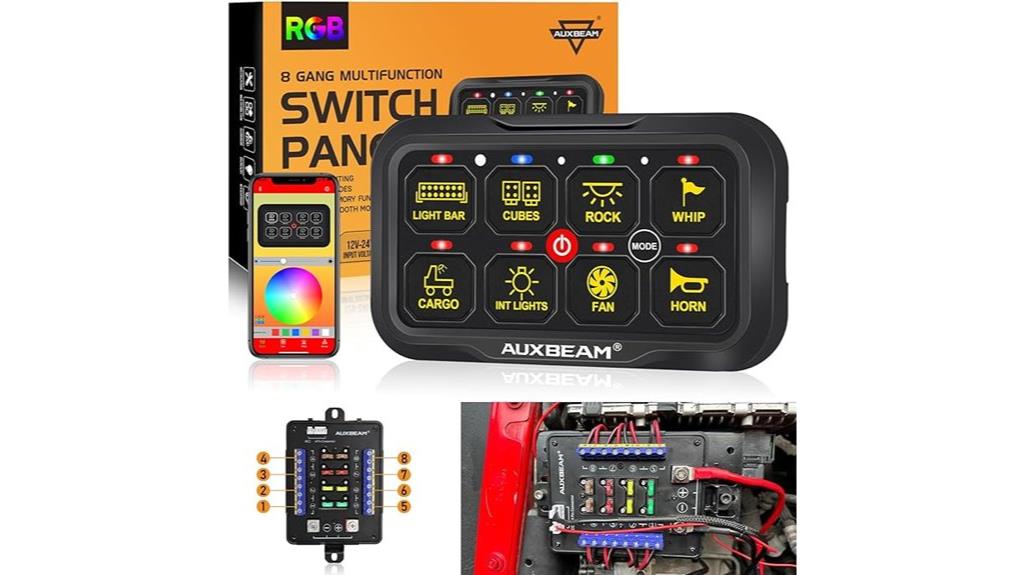 bluetooth rgb switch panel