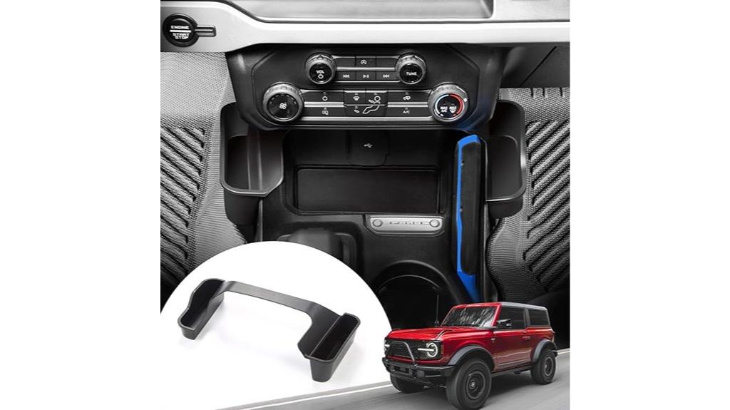 bronco console shifter storage