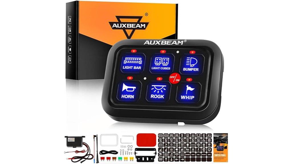 car and boat switch panel