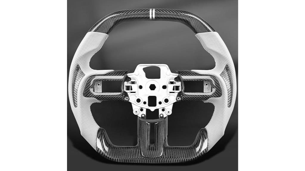 carbon fiber mustang steering