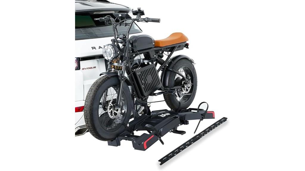 ebike rack with ramp