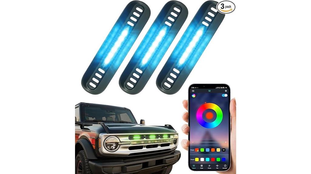 ford bronco grill lights