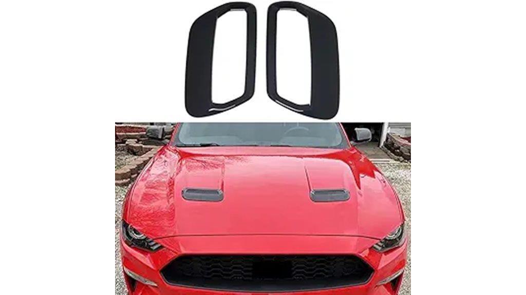 ford mustang hood trim