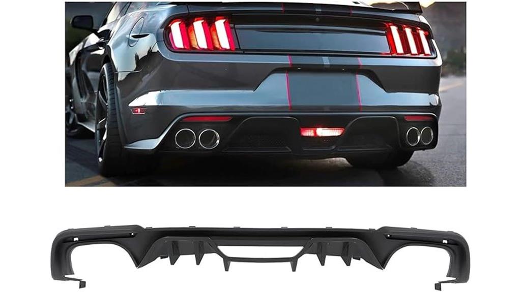 ford mustang rear diffuser