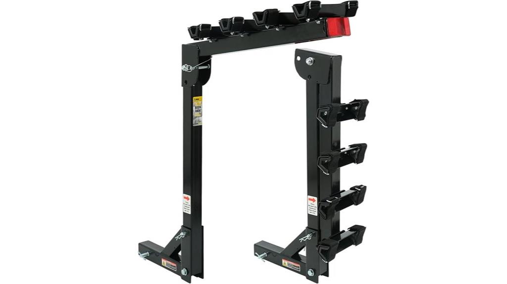 four bike hitch mount rack