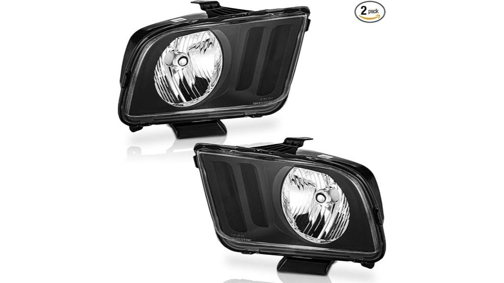 halogen headlights for mustang