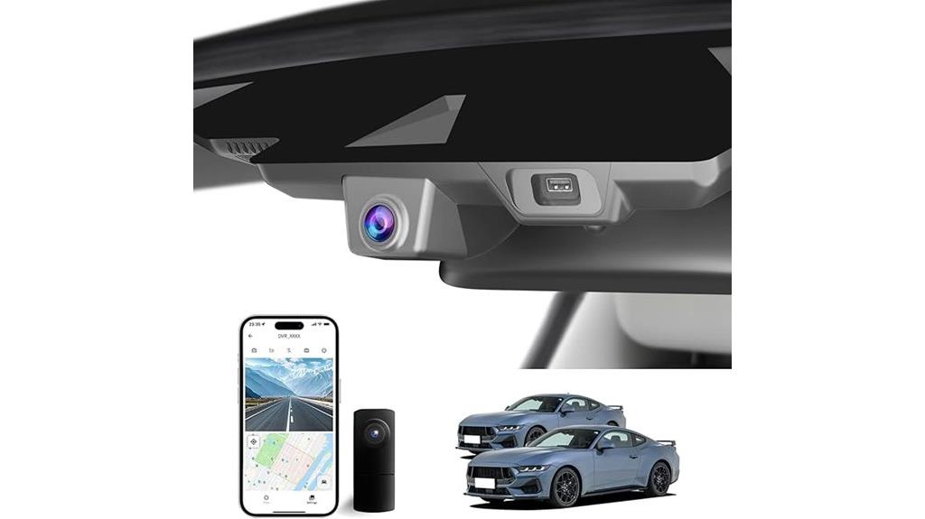 high definition ford mustang dash cam