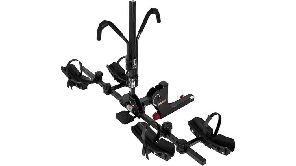 hitch mounted bicycle rack