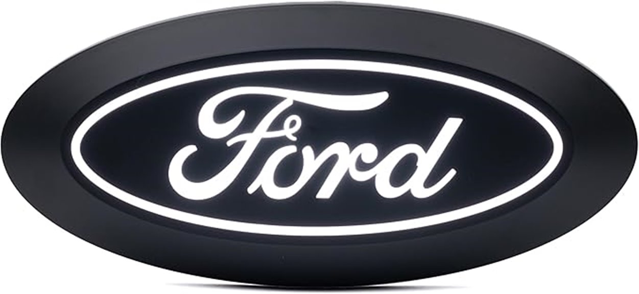 illuminated led emblem ford