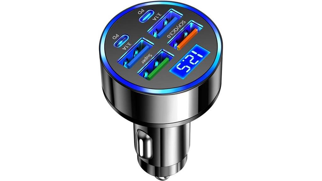 led voltage display charger