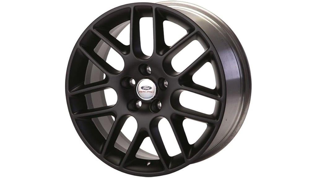 matte black mustang wheel