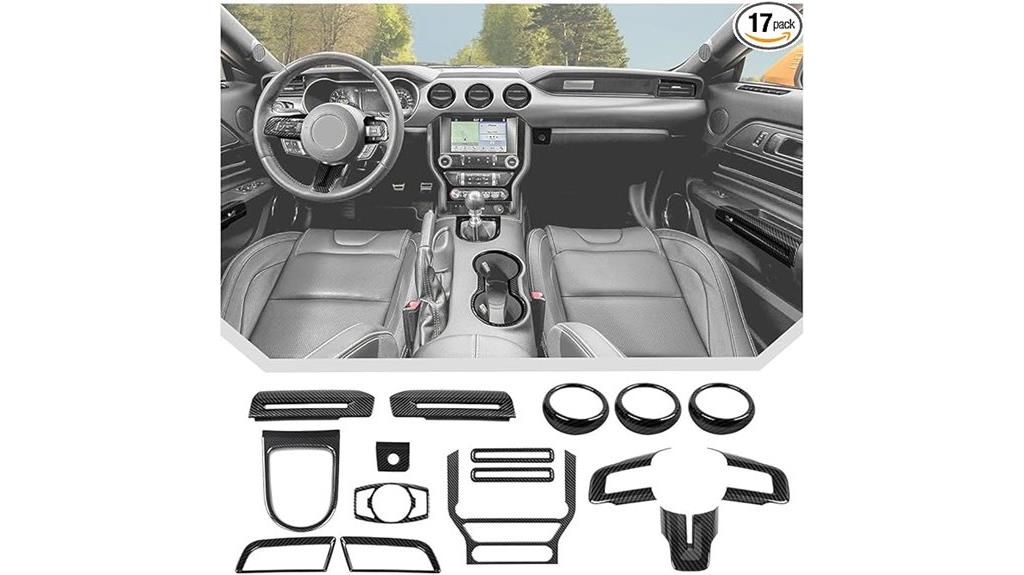 mustang carbon fiber trim