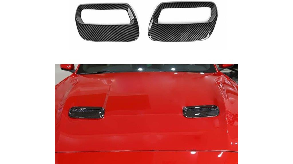 mustang engine hood trim