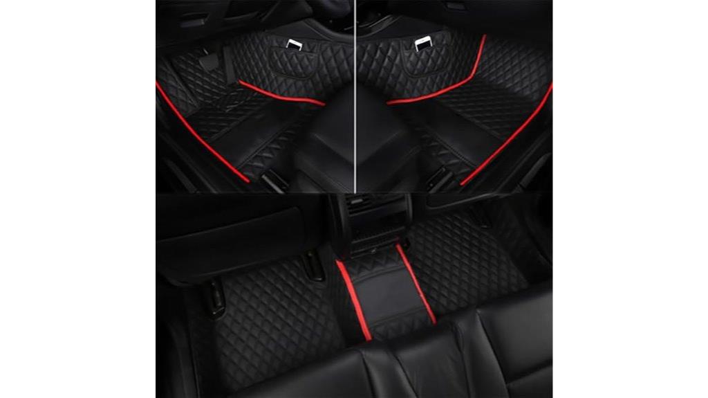 mustang leather floor mats