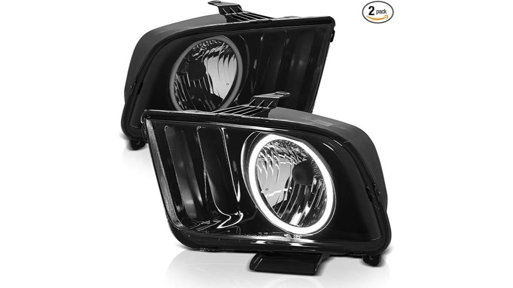 mustang led headlight assembly
