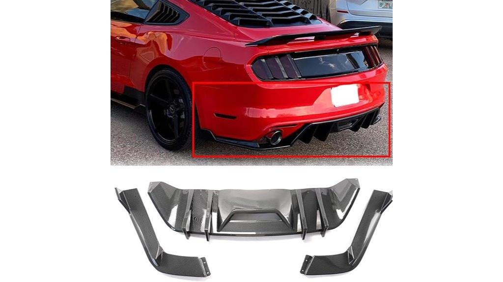 mustang rear bumper diffuser