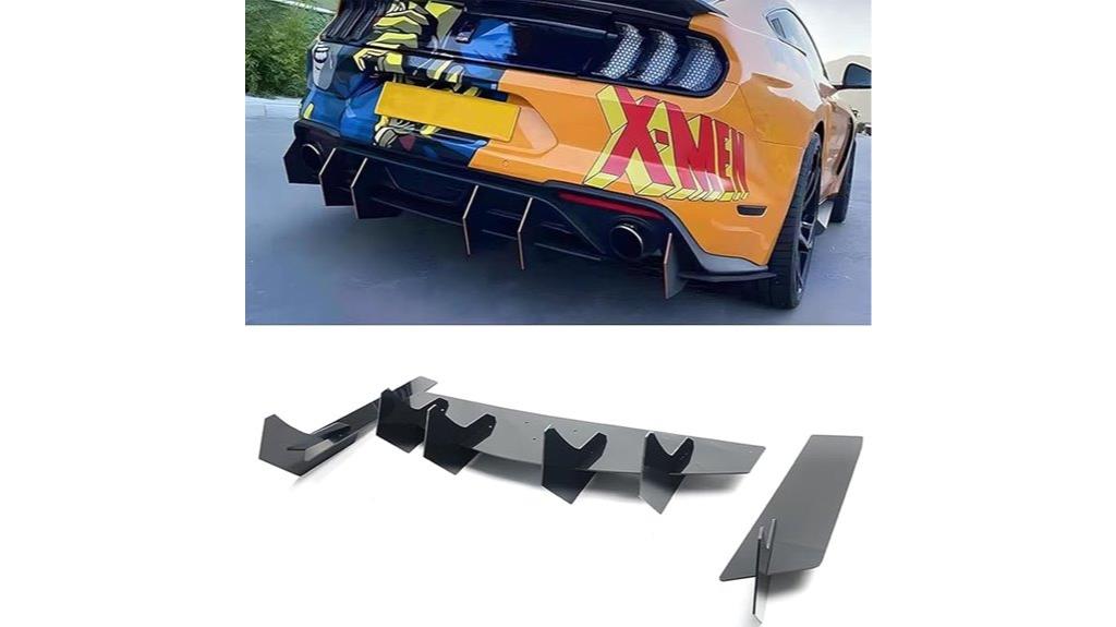 mustang rear bumper diffuser