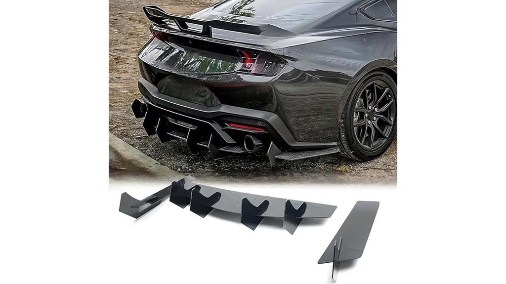 mustang rear bumper diffuser