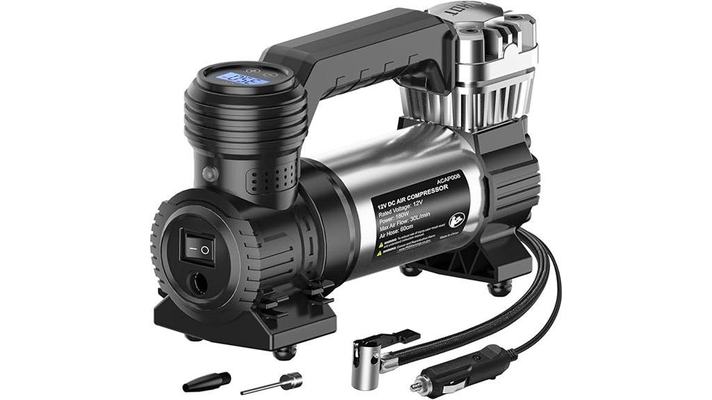 portable car tire compressor