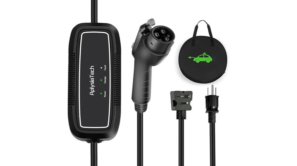 portable ev charger cable