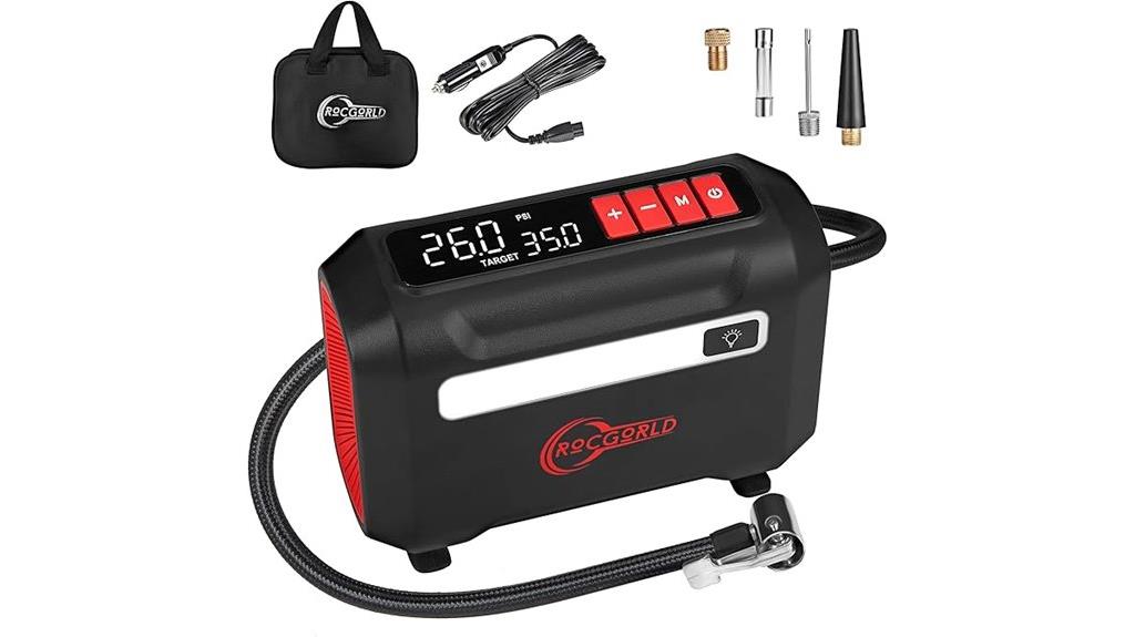 portable tire inflator compressor