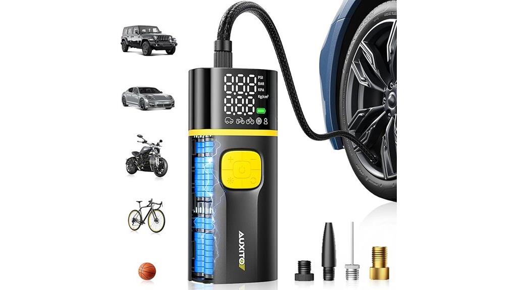 portable tire inflator compressor
