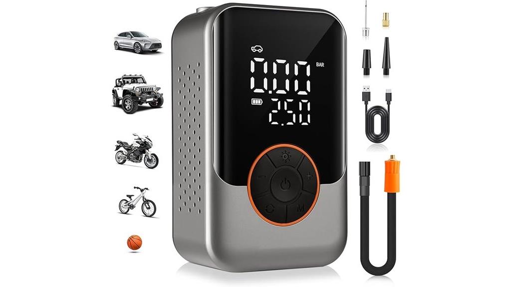 portable tire inflator compressor