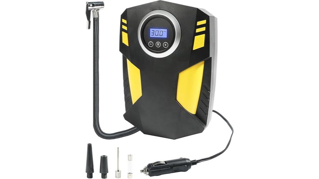 portable tire inflator gauge