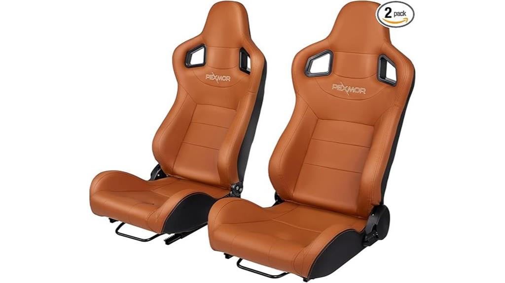 reclinable racing bucket seats