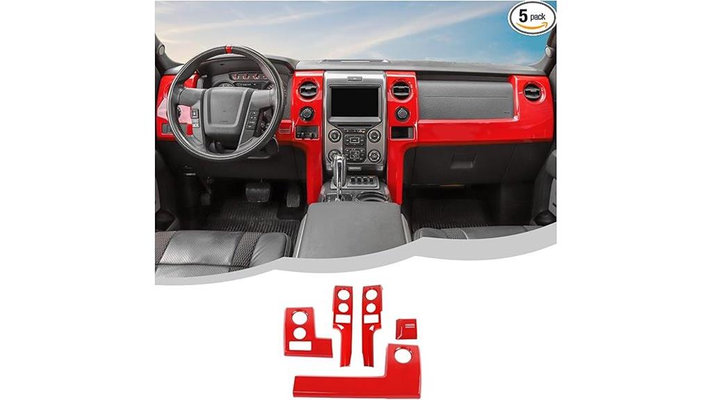 red interior trim kit