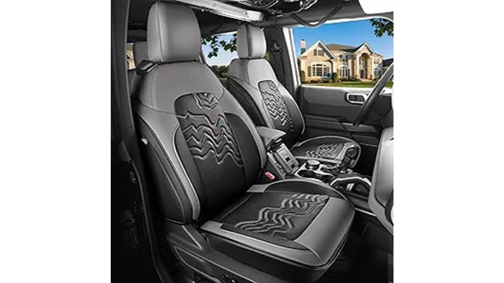 red leather seat covers