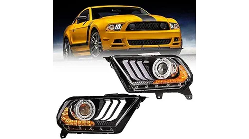 roxx led headlights mustang 2010 2012
