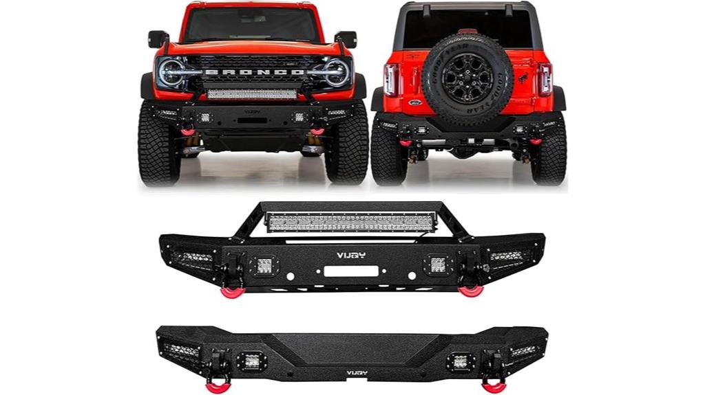 steel bumper with winch