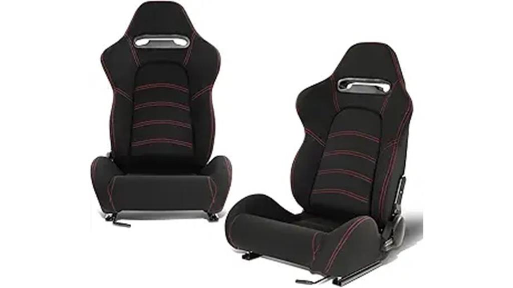 universal reclining racing seats