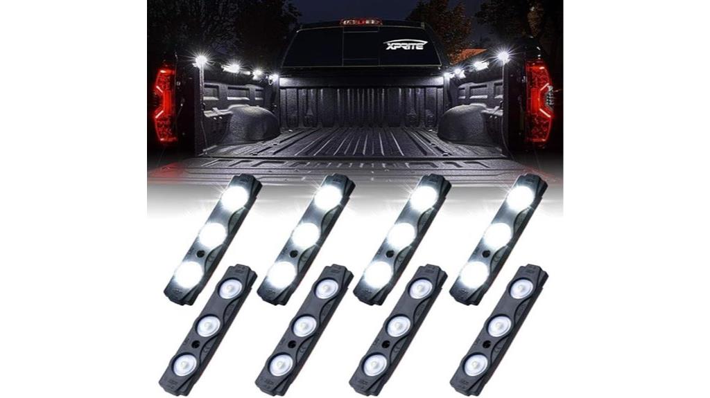 white truck bed lights